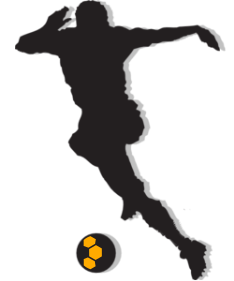 Fußballspieler-Silhouette